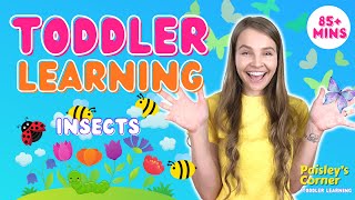 Toddler Learning Video  Learn Insects for Kids  Best Learning Videos for Toddlers  Toddler Speech [upl. by Yeldnarb]