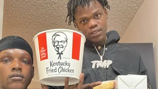 GraveDigga Quez amp HBG Court Reacting To Subscribers Music While Doing A KFC MukBang [upl. by Eniloj]