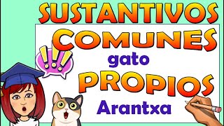 📚SUSTANTIVOS PROPIOS Y COMUNES para niños📌Video educativo [upl. by Berton]