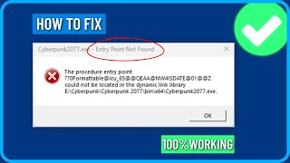 How to Fix Entry Point Not Found Error in Windows 111087 [upl. by Ayo]