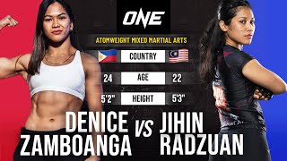 Women’s MMA Firefight 🔥 Denice Zamboanga vs Jihin Radzuan [upl. by Packer]