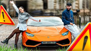 Il me prête sa Lamborghini je ne dois pas rayer les jantes 😬 [upl. by Kassey776]