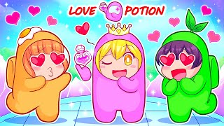 Among Us NEW LOVE POTION MOD [upl. by Enileda]