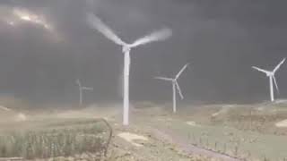 Catastrophic failure of Wind turbine due to Heavy Wind [upl. by Millar606]