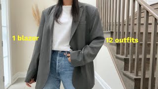 how to style an oversized blazer • Djerf Avenue forever blazer [upl. by Notirb]