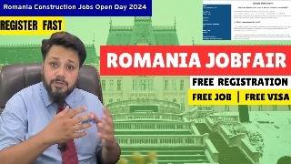 Romania JOBFAIR  REGISTER Fast to Get Hired  Free Job  Act Now [upl. by Lah619]