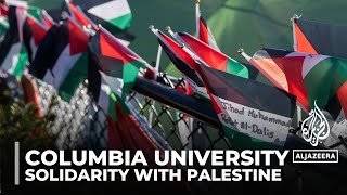 Supporting Palestine Columbia University facing criticism [upl. by Rosenkrantz818]