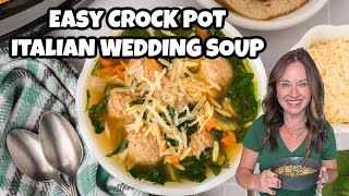 Get Ready for the Best Crock Pot Italian Wedding Soup EVER [upl. by Neu]