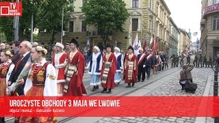 Uroczyste obchody 3 Maja we Lwowie [upl. by Ahsena]