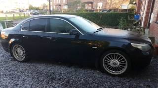 BMW 525D SE Startup from cold and rev [upl. by Elda]