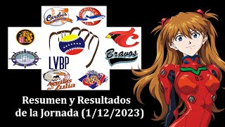 LVBP 202324 Resumen de la Jornada 1122023 Resultados y Posiciones [upl. by Lewls]