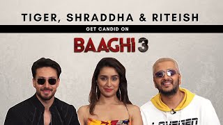 BAAGHI 3  Tiger Shroff Shraddha Kapoor and Riteish Deshmukhs EXCLUSIVE interview [upl. by Lai423]