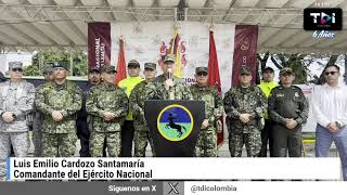 RegionalesTDI I Comandante del Ejército Nacional da detalles sobre operaciones contra Iván mordisco [upl. by Anaujnas368]