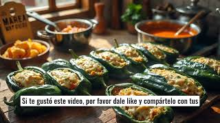 Chiles Rellenos de Queso Oaxaca ¡Una Receta Mexicana Irresistible [upl. by Meekar]