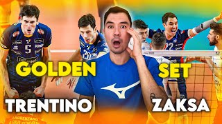 Reacting to ZAKSA vs Itas Trentino Volleyball CEV Champions League Quarterfinal GOLDEN SET [upl. by Ahsiner]