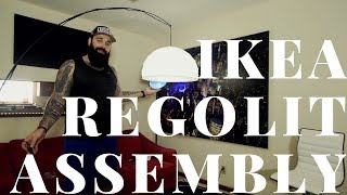 IKEA Regolit Light Unbox and Assembly Tutorial [upl. by Alleusnoc]