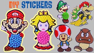 Super Mario Bros Movie Diamond Sticker of Luigi amp Princess Peach [upl. by Kurr397]