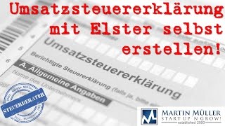 Umsatzsteuererklärung mit Elster selbst erstellen [upl. by Assilla]