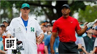 Tiger Woods caddie He was a man on a mission at The Masters  Get Up [upl. by Assilak]