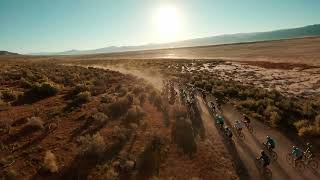 Belgian Waffle Ride UT Lead Group entering Little Salt Lake [upl. by Vivica]