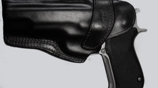 Review of the Kramer IWB2 horsehide holster for the SampW 1006 [upl. by Ainna]