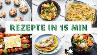 Schnelle Rezepte für den Feierabend  Zubereitung unter 15 Min  Rezepte schnell und einfach [upl. by Les]