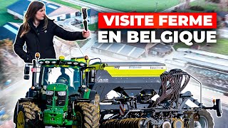 Je VISITE une FERME laitière NEUVE en BELGIQUE 🐄 🚜 [upl. by Arfihs902]