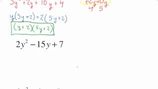 AC Method for factoring trinomials [upl. by Haelak]