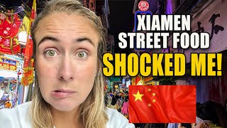 I Can’t Believe She Ate This WILD Xiamen Street Food Adventure 🇨🇳 中文字幕 [upl. by Iborian]