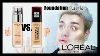 24h Weartest LOréal Paris Infaillible VS Perfect Match Foundation BeautyShit 123  Domé Je [upl. by Arrais]