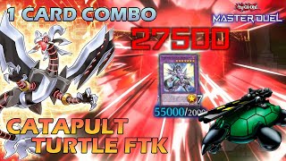 FIREWALL DEFENSER 1 CARD COMBO CATAPULT TURTLE FTK IN YUGIOH MASTER DUEL [upl. by Dyke81]