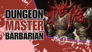 Diablo Immortal  NEW ESSENCES BARBARIAN Dungeon Master PvE Build  Best Support in the GAME [upl. by Ettenoj]