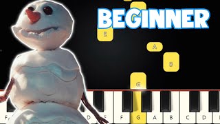 Snowman  Sia  Beginner Piano Tutorial  Easy Piano [upl. by Ernst]