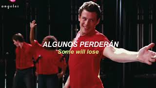 Glee  Dont Stop Believin Lyrics  Sub Español [upl. by Ahtekal544]