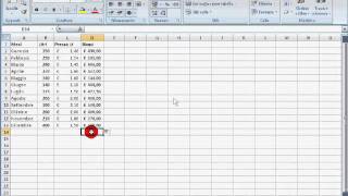 Excel Base  Lezione n°3  Inserimento di formule nelle tabelle [upl. by Aronow]