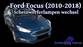 Ford Focus 20102018 Modell ab 2014 Scheinwerferlampen wechseln  Tutorial [upl. by Ainoek]