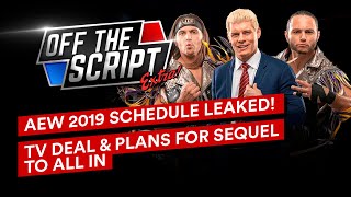 EXCLUSIVE All Elite Wrestling 2019 Schedule LEAKED TV DEAL For October Sequel To ALL IN [upl. by Davies]