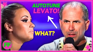 You Sing With Autotune Demi Lovato Contestant Owns Demi On X FACTOR Crazy Moment 🤣 [upl. by Merideth998]