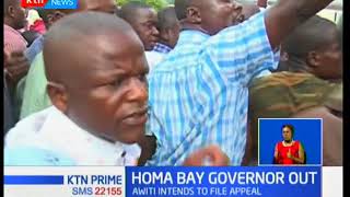 Homa Bay governor Cyprian Awiti becomes the second governor to have his election annulled [upl. by Yrogiarc]