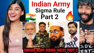 Indian Army Sigma Rule Part 2🔥 Pm Modi Sigma Rule  Khan Sir Major Gaurav Arya Thug Life  Reaction [upl. by Battista]