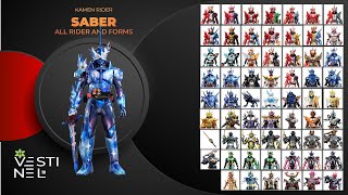 Kamen Rider Saber All Rider Henshin and Form [upl. by Airasor]