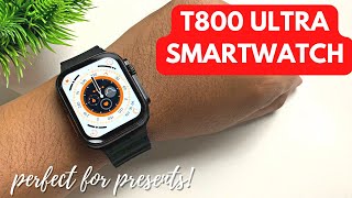 T800 ULTRA SMARTWATCH  UNBOXING AND INITIAL REVIEW  ENGLISH [upl. by Yrennalf]