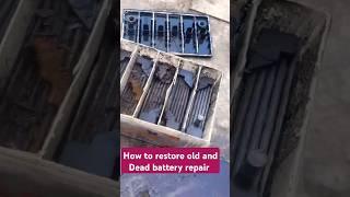 How to restore old and Dead battery repair solar car battery repair shorts viralvideo [upl. by Akenahs]