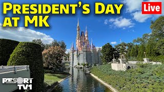 🔴Live Presidents Day at Magic Kingdom  21924  Walt Disney World Live Stream [upl. by Erret]