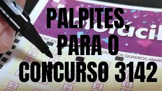 PALPITES DA LOTOFÁCIL PARA O CONCURSO 3142 [upl. by Yellehs492]