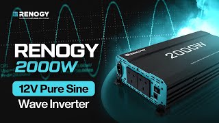 Renogy 2000W 12V Pure Sine Wave Inverter w UPS Function  Reliable Power Anywhere [upl. by Broadbent821]