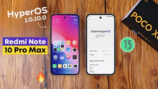 HyperOS 10100 Update for Redmi Note 10 Pro Android 13 [upl. by Naasar]