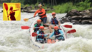 Rafting Godzilla and Humongous form the Safety Eddy on the Upper Ocoee [upl. by Akaenahs]