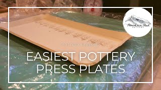 The Easiest Technique for Making Pottery Plates  How to Make Press Plates [upl. by Irah]