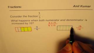 Change in the Fraction when Numerator and Denominator is increased by 10 [upl. by Esylla]